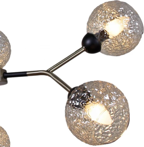 Потолочная люстра на штанге ILLUMICO IL0268-6PSQ-79 BK AB (220V)