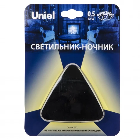 Ночник Uniel DTL-320 Треугольник/Black/Sensor