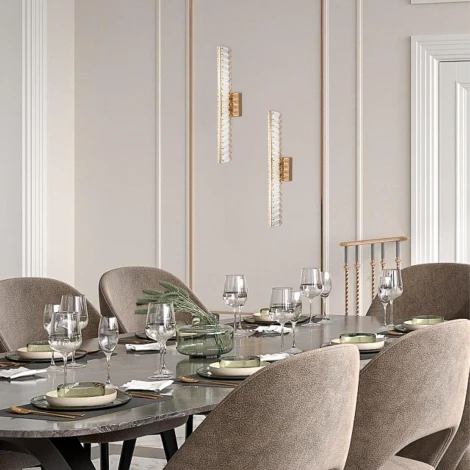 Бра светодиодное хрустальное с регулировкой цветовой температуры Modelux MODELUX ML.752.01 GD