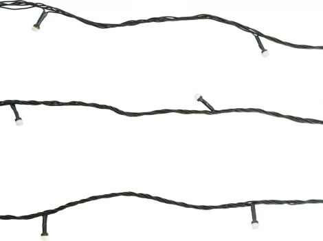 Светодиодная гирлянда на бобине линейная 50м + 3м 5000К, c питанием от сети, зеленый шнур Feron CL98 51437