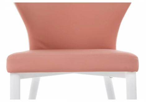 Обеденный стул на металлокаркасе Woodville Darcy white / pink 11779