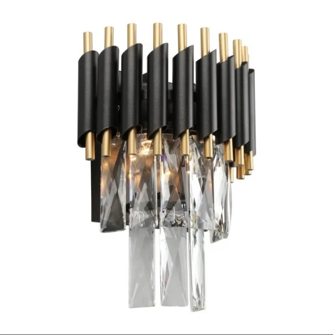 Каскадное бра Omnilux Corleone OML-69801-02 (220V, хрусталь, подвески)