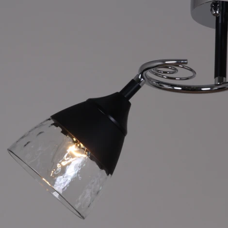 Потолочная люстра на штанге Reluce 70139-3.3-02 CR+BK (220V)