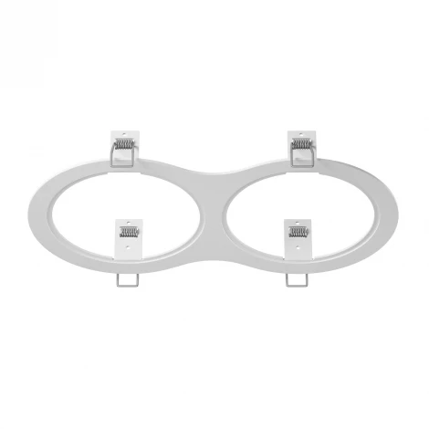 Рамка для двух встраиваемых светильников Lightstar Intero, овал, белый