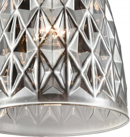 Подвесной светильник Lumion Elenika 8057/1А черный/смоки металл/стекло E27 1*60W 220V