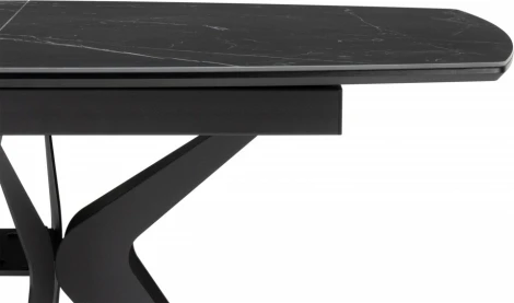 Керамический стол Notta Риполь 140(180)х80 черный мрамор shakespeare black / черный арт.612883