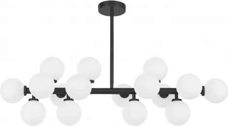 Потолочная люстра на штанге Lumina Deco Marsiada LDP 6033-16 BK