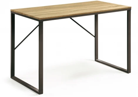 Компьютерный стол La Forma (ex Julia Grup) Talbot (Черный/ Шпон,Металл,Сталь,МДФ)