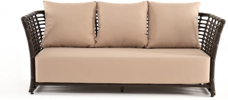 "Валенсия" диван из искусственного ротанга трехместный, цвет бронзовый 4SIS арт.УТ-00006745