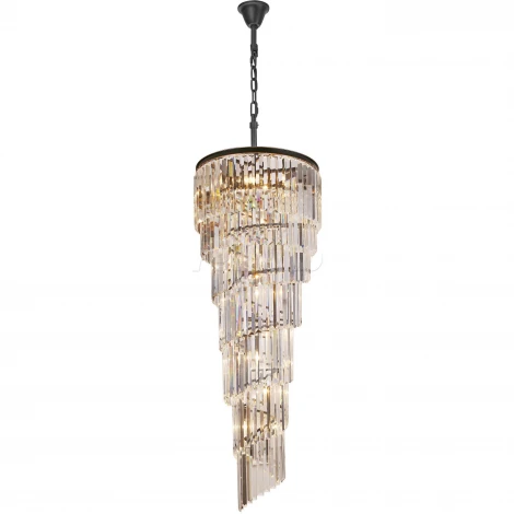 Подвесная люстра Divinare Charlotte 3011/01 SP-15 (220V, хрусталь, на цепи)