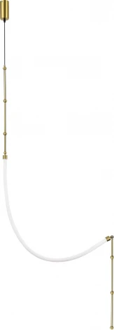 Настенно-потолочный светильник с гибким неоном ST Luce Strap SL6132.301.20 Латунь/Белый LED 1*20W (220V)