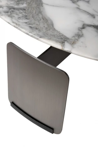 160KD-26500 Стол журнальный, мрамор Arabescato Corchia d90*28см Garda Decor