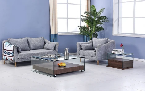 Стол журнальный F-GW505 коричневый