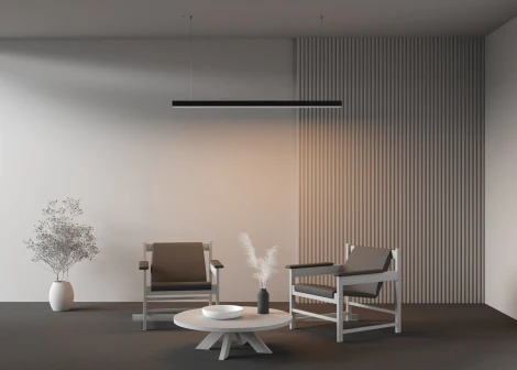 Подвесной светильник линейный светодиодный Maytoni Technical LL312013 3000K 35x35 черный 1,5 м