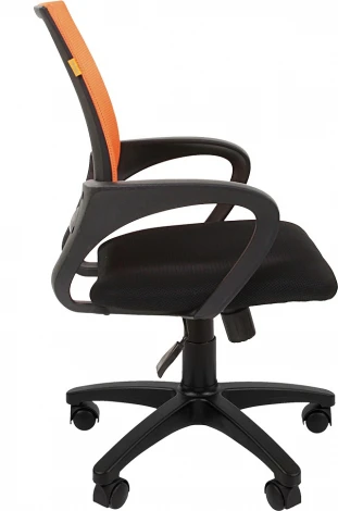 Компьютерное кресло CHAIRMAN 696 black (Пластик,Ткань,Сетка/Оранжевый)