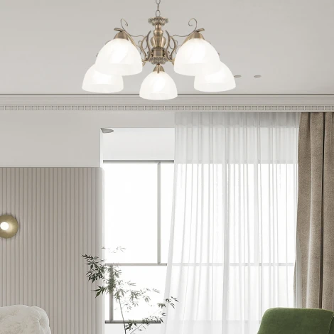 Подвесная люстра Arte Milano Amalfi-0644 330644/5 AB (220V, на цепи)