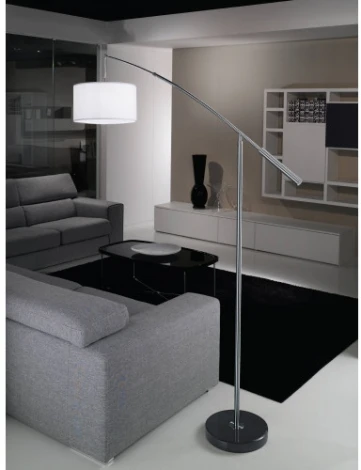 Торшер изогнутый для чтения Eglo Nadina 92206 (выключатель)