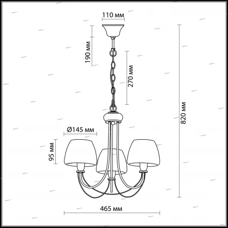 Подвесная люстра Odeon Light Vesto 2057/3