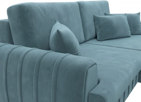 Диван угловой Лига-057 НПБ угол правый Лига Диванов (Велюр) арт.129269