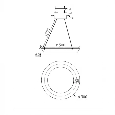 Подвесной светильник светодиодный Fluorite Ophelie FL1206-5P