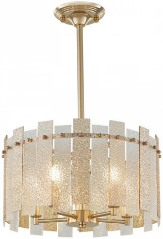 Подвесная люстра хрустальная на штанге Arte Milano Sorrento-2109 372109/5/350/390 GD (220V)