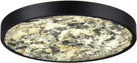 Настенно-потолочный светильник Odeon Light Bergi 5064/40L черн./серо-беж./металл/натур.камень/акрил с переключ.цветов.темпер. LED 40W 3000К/4000K/6000K (220V, круглые)