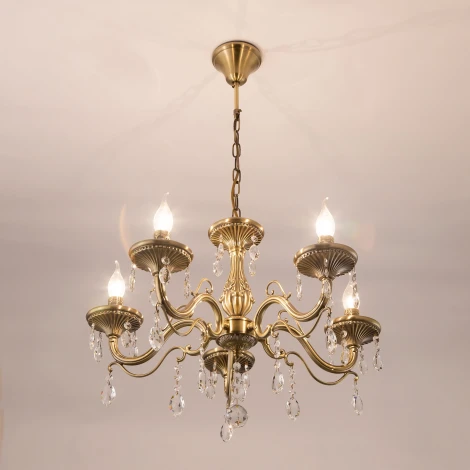 Подвесная люстра Citilux Кармен CL404153 (220V, на цепи, свеча)