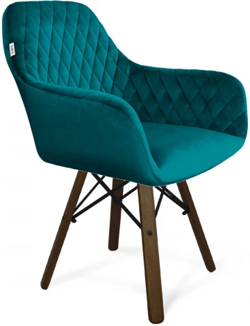 Стул SHT-ST38/S70 альпийский бирюзовый/темный орех/черный от фабрики Sheffilton