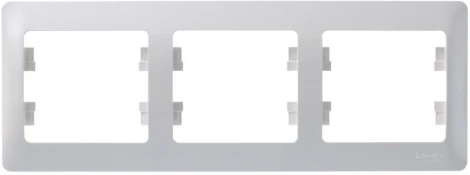 Рамка на 3 поста (перламутровый) Systeme Electric Glossa GSL000603