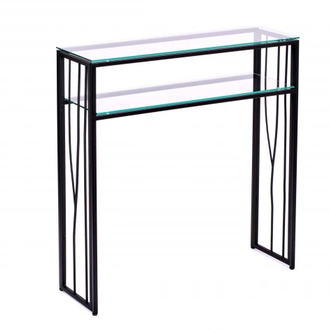 Консольный стол AllConsoles 1124-CB clear черный муар