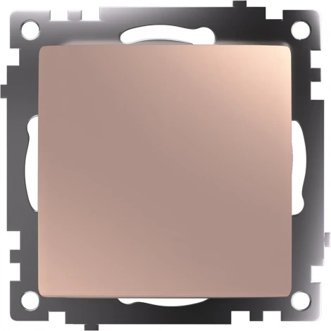 Переключатель одноклавишный перекрестный (шампань) Stekker Катрин 49179