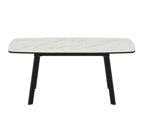 Стол Валенсия Greys white, Чёрный Аврора Валенсия 102073