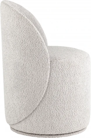 Пуф Loreen вращающийся букле светло-серый Stool Group (арт.УТ000039106)
