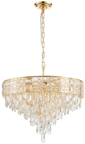 Подвесная люстра хрустальная Favourite Elysium 4720-12P (220V, на цепи)