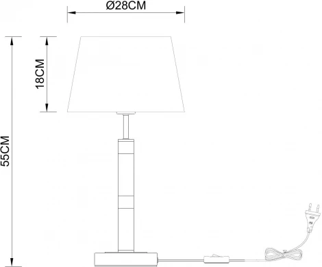 Настольная лампа Arte Lamp Robert A5066LT-1BK