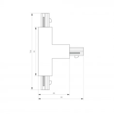 Коннектор тройной LGD-4TR-CON-EXT-L1-BK (C) (IP20 Пластик) 026147