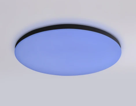 Потолочный светильник RGB круглый светодиодный с пультом и управлением смартфоном Ambrella ORBITAL FZ2004 (220V, умный дом - Алиса, Tuya Smart, Алекса, Smart Home, круглые, IP54)