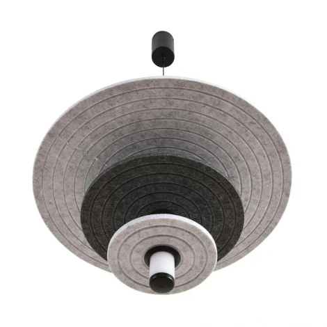 Подвесной светильник светодиодный Lumion Felta 8295/11AL черный/светло-серый/темно-серый, металл/фетр/акрил LED 11W 3000K 220V (на проводе, круглые)