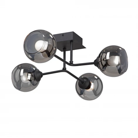 Потолочная люстра на штанге Vitaluce V4795-1/4PL (220V, шарики)