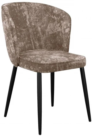 Стул DikLine 347 микровелюр M05 шоколад, ножки черные