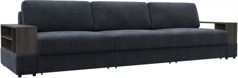 Диван прямой с 2 полками Лига-055 НПБ Лонг Лига Диванов (Шенилл) арт.129080