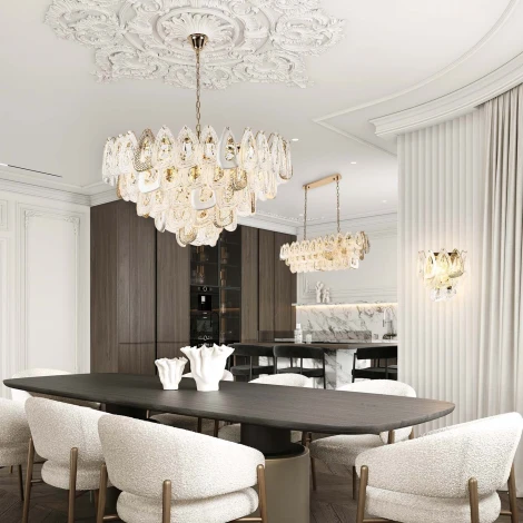 Подвесная люстра хрустальная Modelux ML.6775.1125 GD