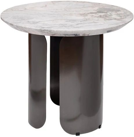 Стол журнальный натур.серый мрамор d 60*50см Garda Decor арт.57EL-79702