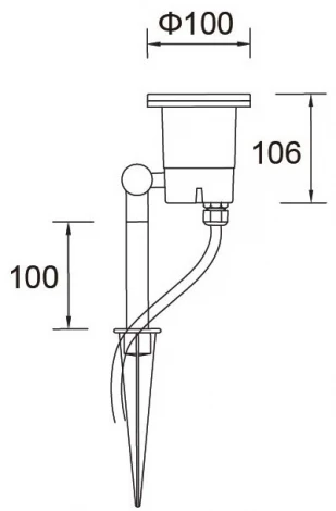 Грунтовый светильник Oasis Light HAMBURG 8042 Gr