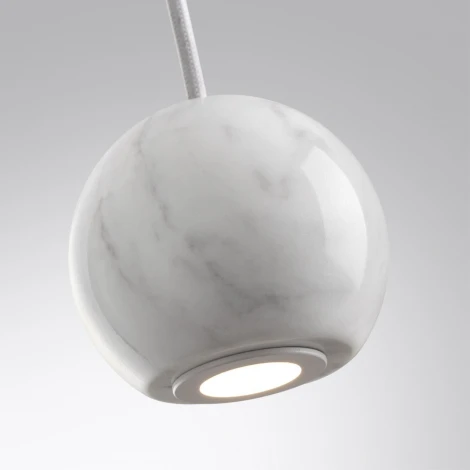 Подвесной светильник Odeon Light Dex 4359/5L мрамор/металл IP20 LED 5W 3000K 220V (на проводе, шар)