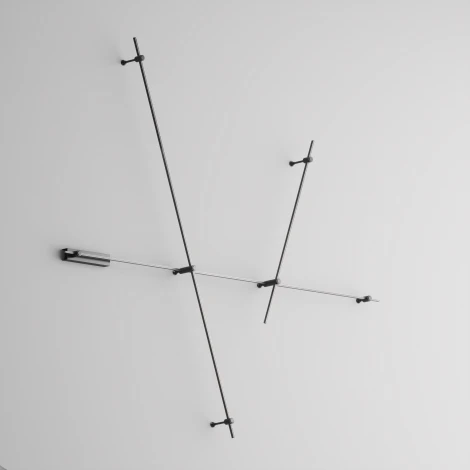 Шинопровод магнитный Flarity черный 1м Maytoni Busbar trunkings Flarity TRX154-111B (24V)