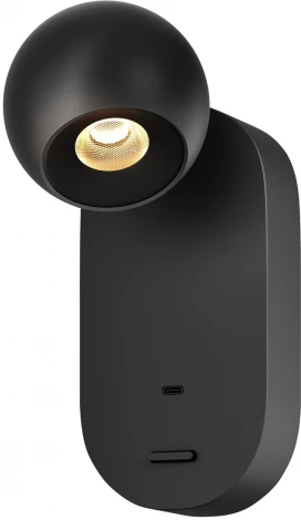 Спот с usb Maytoni Elfin MOD434WL-L5B3K (LED, 220V, выключатель, шар)