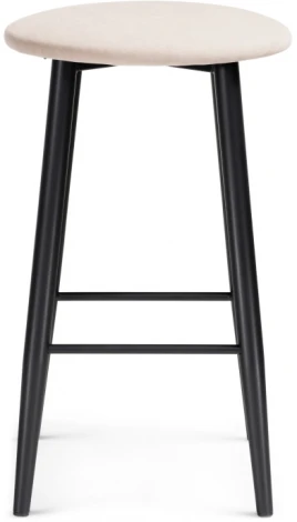 Полубарный стул Woodville Гангток катания айвори / черный матовый 507425