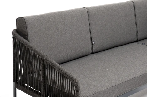 Модульная угловая лаунж-зона из роупа (веревки), цвет темно-серый 4SIS Канны KAN-S5C1T1-5-SET D-gray