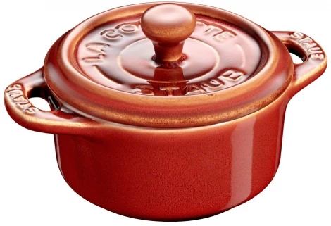 Мини-кокот круглый, 10 см, античный медный 40511-999 Staub